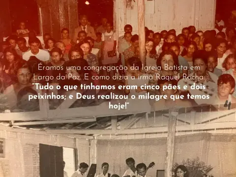Registros históricos da congregação e de celebrações da igreja